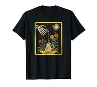 Aquarius Zodiac Signe Astrologique Squelette Tarot Carte Horoscope T-Shirt