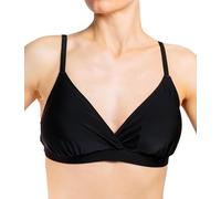 Aquarti Haut de Bikini Femme - Confortable, Bonnets A à D, Plusieurs Couleurs, Liens variés, Style Intemporel, Modèle 042 - avec Bretelles/Noir, 42 Cup D