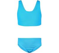 Aquarti Maillot de Bain de Natation Deux Pièces Sporfit pour Fille, Jacquard à Pois Turquoise, 152