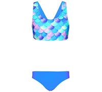 Aquarti Maillot de Bain de Natation Deux Pièces Sporfit pour Fille, Sirène/Violet/Bleu/Rose, 122
