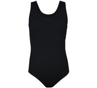 Aquarti Maillot de Bain Fille - Maillot de Bain Une Pièce pour Fille avec Dos Nageur, Jacquard à Pois Noir, 170