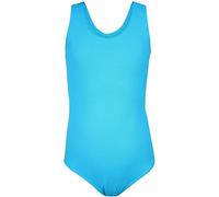 Aquarti Maillot de Bain Fille - Maillot de Bain Une Pièce pour Fille avec Dos Nageur, Jacquard à Pois Turquoise, 152