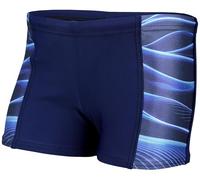 Aquarti Maillot de Bain Garçon - Boxer de Bain Homme avec Bandes Latérales - Confort & Style, 11307 Bleu foncé/Bleu, 146