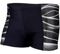 Aquarti Maillot de Bain Garçon - Boxer de Bain Homme avec Bandes Latérales - Confort & Style, 11307 Noir/Gris, 152