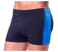 Aquarti Maillot de Bain Homme avec Cordon Coulissant Shorts de Natation, Nior/Bleu, 4XL
