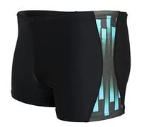 Aquarti Maillot de Bain pour Homme avec Rayures Boxer de Natation, Nior/Bleu, 5XL