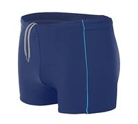Aquarti Maillot de Bain pour Homme Boxer de Piscine Shorts Grande Taille, Bleu Foncé/Bleu, XXL