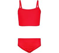 Aquarti Set Bustier Slip de Bikini Maillots de Bain Deux Pièces Filles Deux Pièces, 038 Jacquard à Pois Rouge, 158