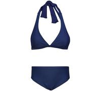 Aquarti Set Bustier Slip de Bikini Maillots de Bain Deux Pièces Filles Deux Pièces, A Nouer - Bleu foncé, 158