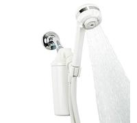 Aquasana, système de filtre à eau de douche, débit maximal avec baguette portative, filtre plus de 90% du chlore, carbone et KDF, adoucit la peau et les cheveux, AQ-4105