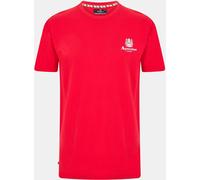 Aquascutum Logo T-Shirt Rouge/Blanc Très grand Male