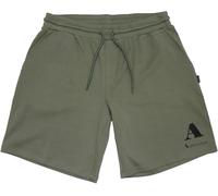 Aquascutum Men's Fleece Jogger Shorts Vert militaire X Large Male