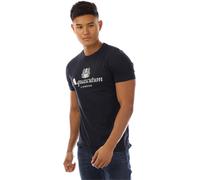Aquascutum Men's Regular Fit T-Shirt Marine/Blanc 2X Large Male