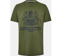 Aquascutum Men's Regular Fit T-Shirt Vert/Marine X Large Male