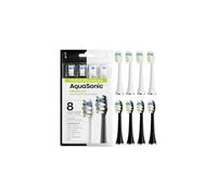 Aquasonic Duo Pro 8 tetes de pinceau de remplacement de 8 pack - tetes de pinceau proflex ameliorees pour l'amelioration de l'elimination de la p