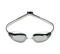 AQUASPHERE Fastlane | Lunettes de natation, lunette de piscine pour hommes et femmes avec protection UV et joint en silicone, SILVER TITANIUM MIROR