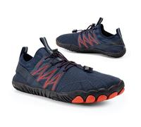 AQUASTIC Chaussures d'eau à Lacets Broome pour Adultes en Taille 43 UE avec Semelle Durable Antidérapante en Caoutchouc et Semelle Intérieure Souple en Mousse EVA Chaussures Aquatiques Bleu