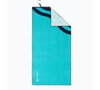 AQUASTIC La serviette Wavey Towel est une serviette légère, peu encombrante et rapidement prête à l'emploi - Parfaite pour la plage, la salle de sport, la piscine, le camping ou les voyages (marine de