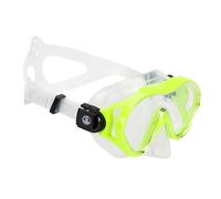 AQUASTIC Minke Masque de plongée avec Tuba pour Enfants avec fenêtre en Verre trempé Bracelet en Silicone Durable et Tablier Sécurité et Protection Lors de la Natation dans la mer