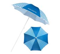 AQUASTIC OMBRELO - Parasol de plage bleu marine - Coupe-vent - Stable - Pour la plage et le jardin - Matériaux durables - Facile à plier et à transporter - Compact - 160 x 190 cm, bleu, 160 x 190 cm
