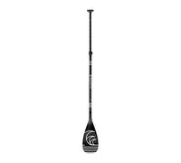 AQUASTIC Pagaie Paddle Gonflable Stand Up Sup 3 Pièces Longueur Réglable de 140 à 180 cm Manche en Aluminium Pale Renforcé par des Fibres de Verre Durable Noir AQS-SPD001