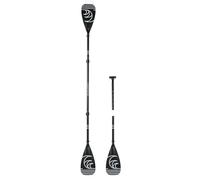 AQUASTIC Pagaie Sup/Kayak 3 pièces, Longueur réglable Polyvalente 175-220 cm, Tige en Aluminium Durable, Pale compacte et légère AQS-SPD004 Noire, Noir