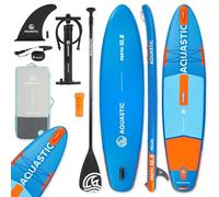 AQUASTIC Perth 10'8" Planche Sup Set - kit Complet avec pagaie, Leash 300 cm, Pompe, Sac à Dos, Drop Stitch Lite, Stable et Robuste - pour débutants et confirmés