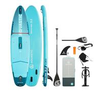 AQUASTIC Perth Pro Planche Sup Drop Stitch Lite 11'2" Allround, Mousse 5 mm, kit avec pagaie réglable 2 en 1, Ballast Slide-in, siège de Kayak, Pompe 2 Voies et Sac à Dos de Transport