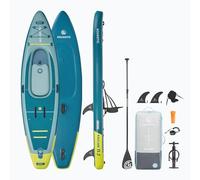 AQUASTIC Raglan 11'2 Kayak SUP hybride gonflable - Planche SUP avec siège kayak, pagaie, pompe, 2 ailerons et sac à dos