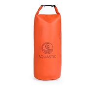 AQUASTIC Sac Étanche de 30 litres de Capacité en PVC 500D avec Sangle d'Épaule Détachable Durable pour la Plage pour Le Canoë-Kayak la Voile Orange HT-2225-4
