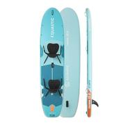 AQUASTIC Tourer Planche de SUP 12'0 verte - Planche polyvalente stable pour deux personnes, famille et pagaie de loisirs
