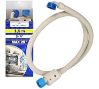 Aquastop Tuyau Machine à Laver et Lave Vaisselle 1,5 m avec Soupape Ø 3/4"