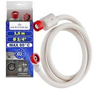 Aquastop Tuyau Machine à Laver et Lave Vaisselle 1,5m avec Soupape Ø 3/4"