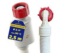Aquastop Tuyau Machine à Laver et Lave Vaisselle 2,5m avec Soupape Ø 3/4"