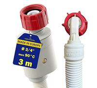 Aquastop Tuyau Machine à Laver et Lave Vaisselle 3m avec Soupape Ø 3/4"