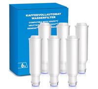 AquaStrata Lot de 6 filtres à eau de rechange pour cartouche filtrante Melitta®, Nivona®, Melitta® Pro Aqua, Barista, Krups® F088, Nivona® Café Romatica, Bosch®