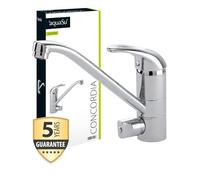 Aquasu Mitigeur monocommande Concordia Mitigeur monocommande pour évier basse pression avec douchette, 1 pièce, chrome, 77200 6