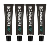 Aquasure FD Pack de 4 x 28 g | Colle uréthane imperméable | 112 g | Adhésif flexible pour néoprène et équipement extérieur · 112 g total - 4 tubes indépendants de 28 g