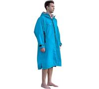 AQUATEC Peignoir de Plage Imperméable | Poncho avec Doublure Polaire pour Sports Nautiques | 3 Couleurs et 7 Tailles (Bleu, Enfant M)