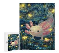 Aquatic Dreams Axolotl Night Sky Puzzle 1000 Pièces Educa Jouet en Bois Cadeau Unique Décoration Intérieure Jeu Éducatif Challenge Toy Adultes Et Enfants À Partir De 14 Ans 500 PCS