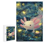 Aquatic Dreams Axolotl Night Sky Puzzle 1000 Pièces Educa Jouet en Bois Cadeau Unique Décoration Intérieure Jeu Éducatif Challenge Toy Adultes Et Enfants À Partir De 14 Ans 1000 PCS