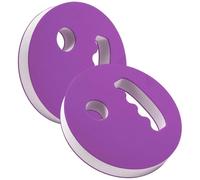 Aquatic Exercise Discs - 2 Pieces Buoyant Foam Resistance Hand Held Weights, Pool Workout Equipment, Non-Slip Grip Dumbbells, Durable Float | Men Women Adults Children Swimming Fitness Sports Training