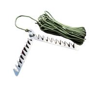 Aquatic Grass Cutter - Foldable Serrated Grip Plant Catcher, 20 Metres 65.6ft High Tensile Nylon Pulling Rope, 26.9x7.7cm Blade Frame Head, Heavy Duty Rust Resistant Iron Metal Alloy Build - for Under