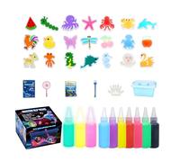 Aquatic Kit de création de 10 gels et 12 moules pour de 5 ans et plus, salle de classe, maison, fête d'anniversaire, famille et école