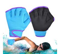 Aquatic Swim Gloves, Rubber Webbed Mittens, Water Resistant Gear with Sturdy Build, Morning Routine with Easy Training, Lifestyle Wellness Item, Compact Swim Aid for Fitness Pool Beach