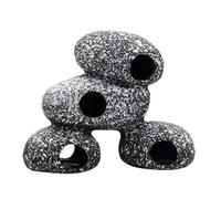 Aquatic Tunnel, Shrimp Shelter Cave Decor, Natural Style Aquarium Cave for Reptiles Snakes Shrimp, Submersible Tank Decoration with Textured Finish, Safe Habitat Accessory for Terrarium Setup