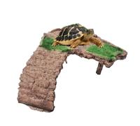 Aquatic Turtle Basking Floating Tank Dock - Reptile Sunbathing Rest Area | with Stable Suction Mounts, Pet Habitat Climbing Stand for Aquarium Decoration 4.33x2.56x1.57 in