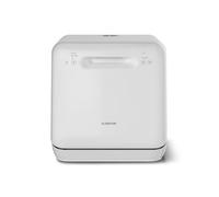 Klarstein Aquatica Mini Lave Vaisselle Pose libre Compact Réservoir ou Raccordement 3 Programmes 5L 2 Couverts Silencieux