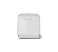 Klarstein Aquatica Mini Lave Vaisselle Pose libre Compact Réservoir ou Raccordement 3 Programmes 5L 2 Couverts Silencieux