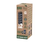 AQUATLANTIS-Kit de conversion pour aquarium coloris noir ensemble de 3 + 2 gobelets modulaires Aquatlantis B-BOX - Taille M